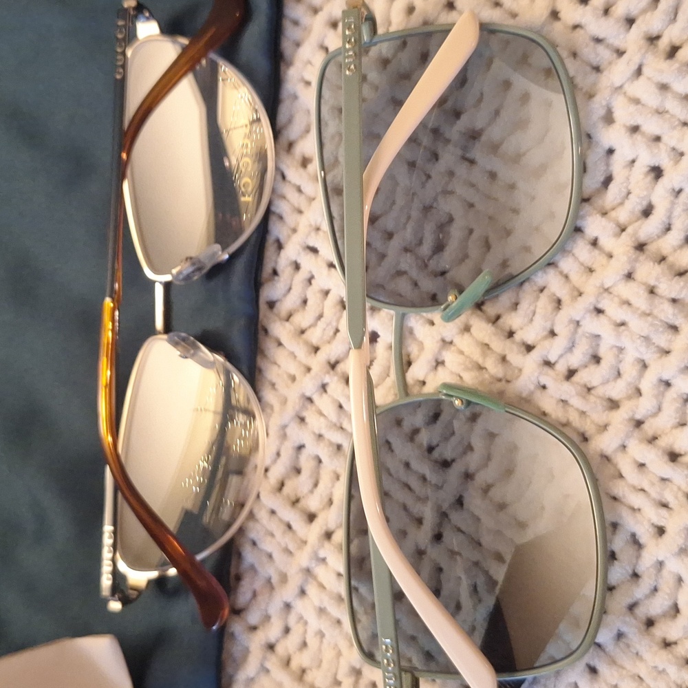 Gucci Green Sunglasses and Clear Glasses Eyewear Collection - Picture 3 of 7